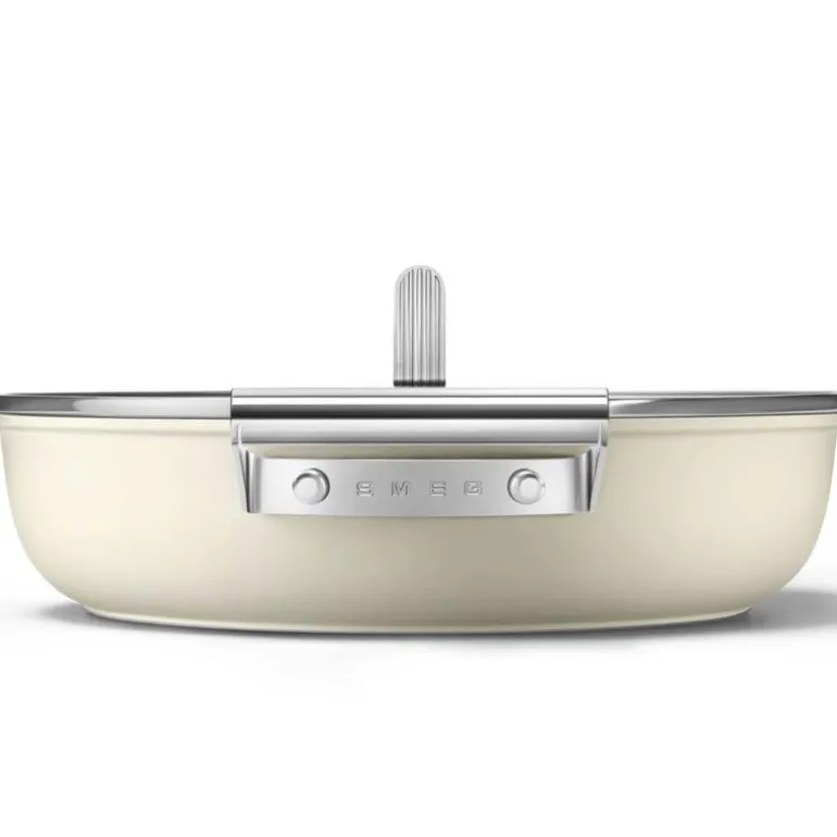 Traktørpanne m/lokk 28 cm 3,7L creme
