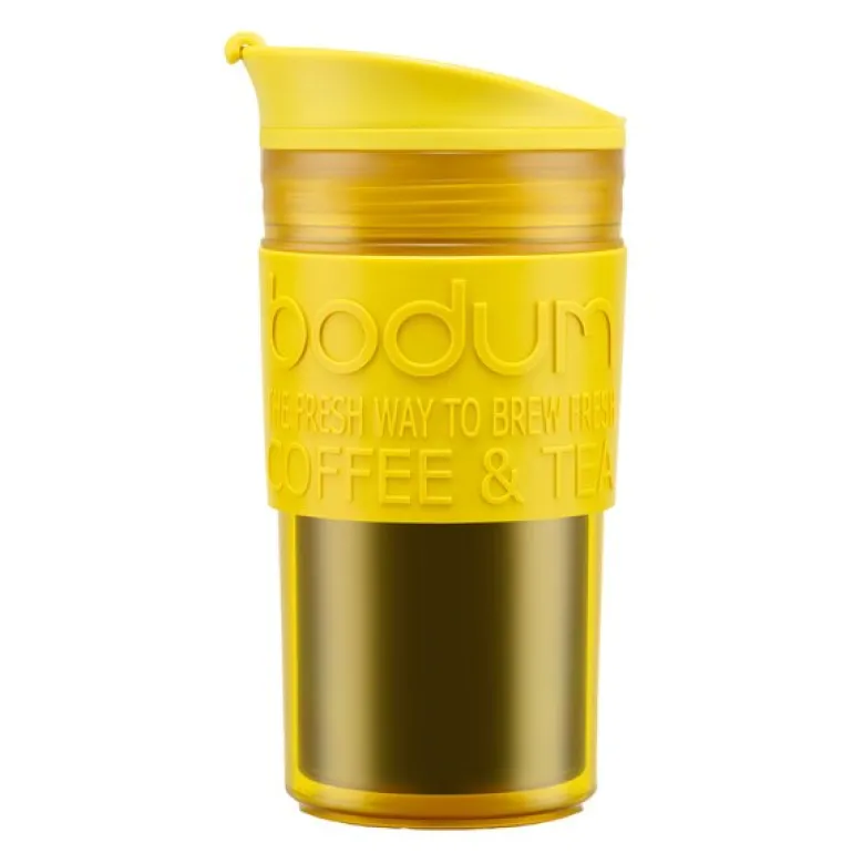 Travel Mug reisekopp 35 cl dobbeltvegg gul
