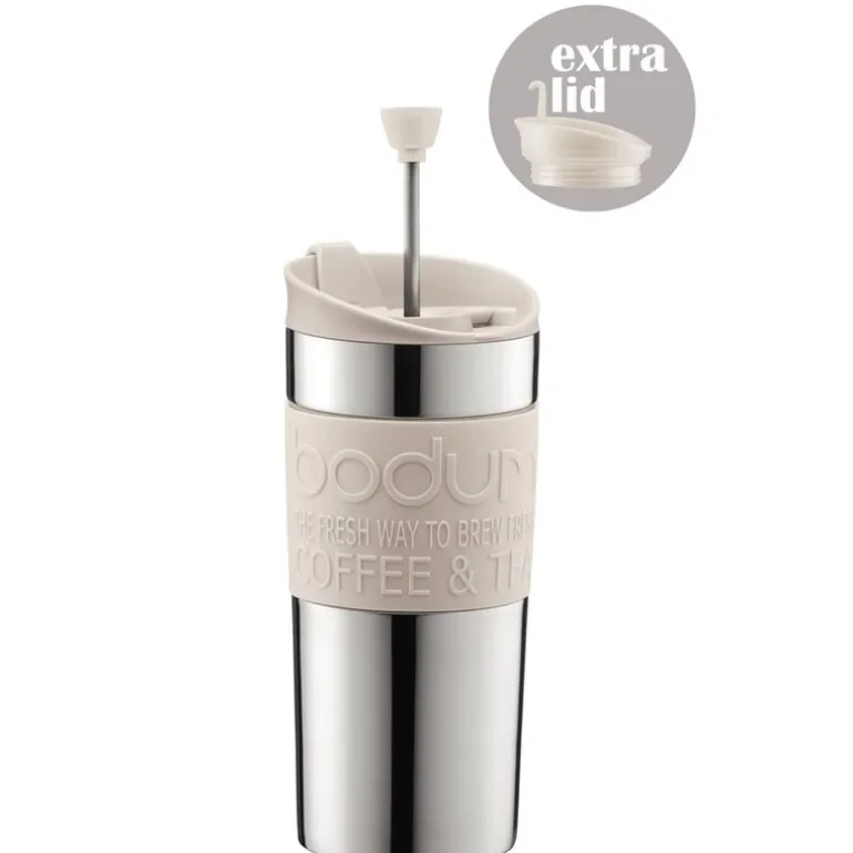 Travel press termokopp 35 cl hvit