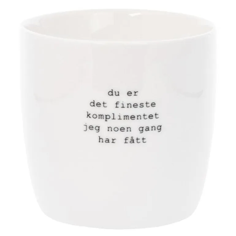 Trygve Skaug krus komplimentet 30 cl hvit
