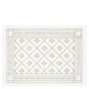 Åttebladrose bordbrikke 35x48 cm beige