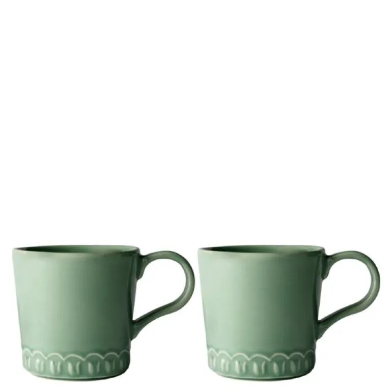 Tulipa kopp med hank 40 cl 2 stk verona green