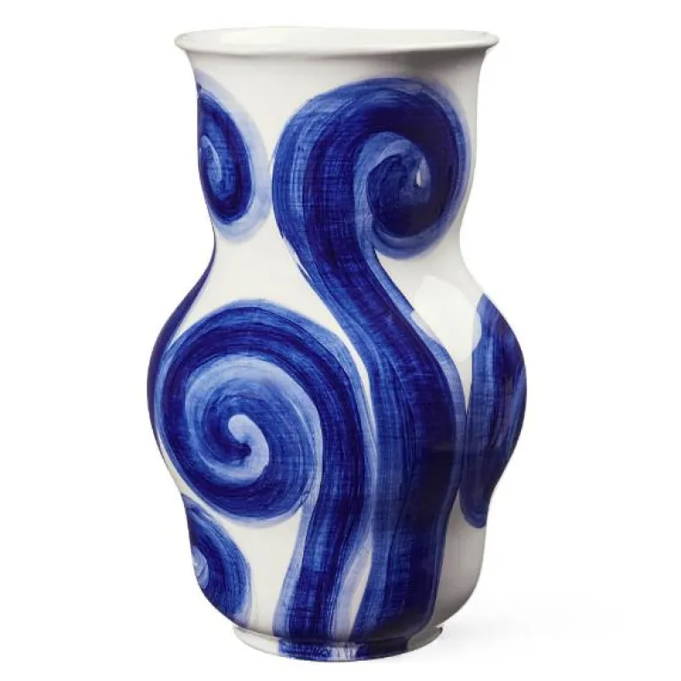 Tulle vase 22,5 cm blå