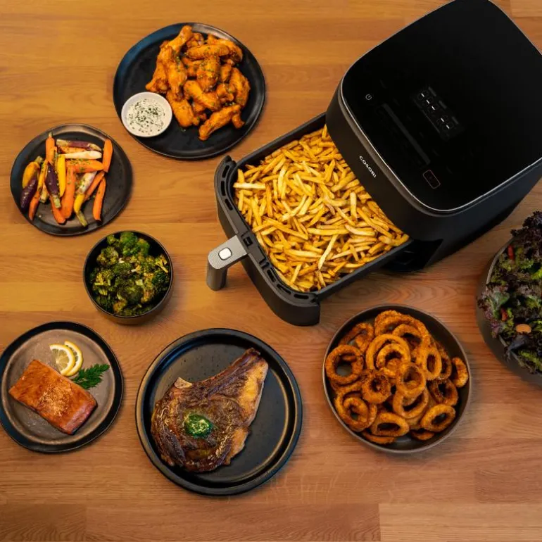 Turbo Blaze airfryer 6L mørk grå/rosegull