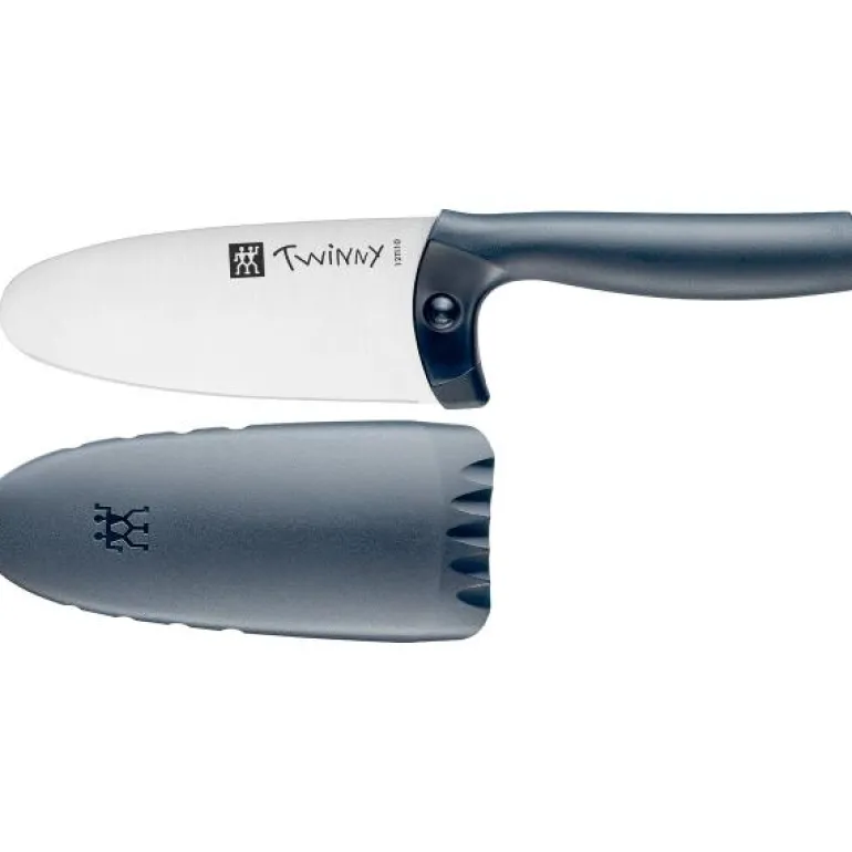 Twinny barnekniv 10 cm blad blå