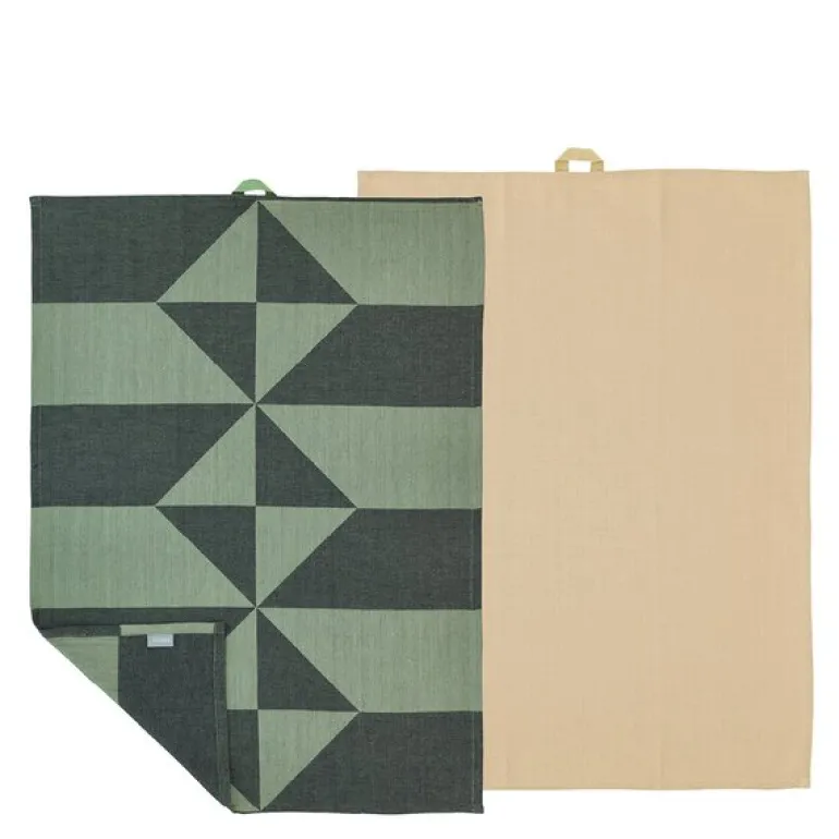 Twist kjøkkenhåndkle 50x70 cm 2 stk hedge green