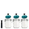 Vakuumforsegler krukker 3 stk 1,5L grønn