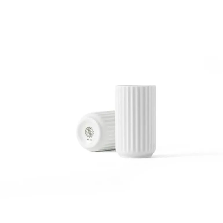 Vase h8 cm, 5 cm hvit