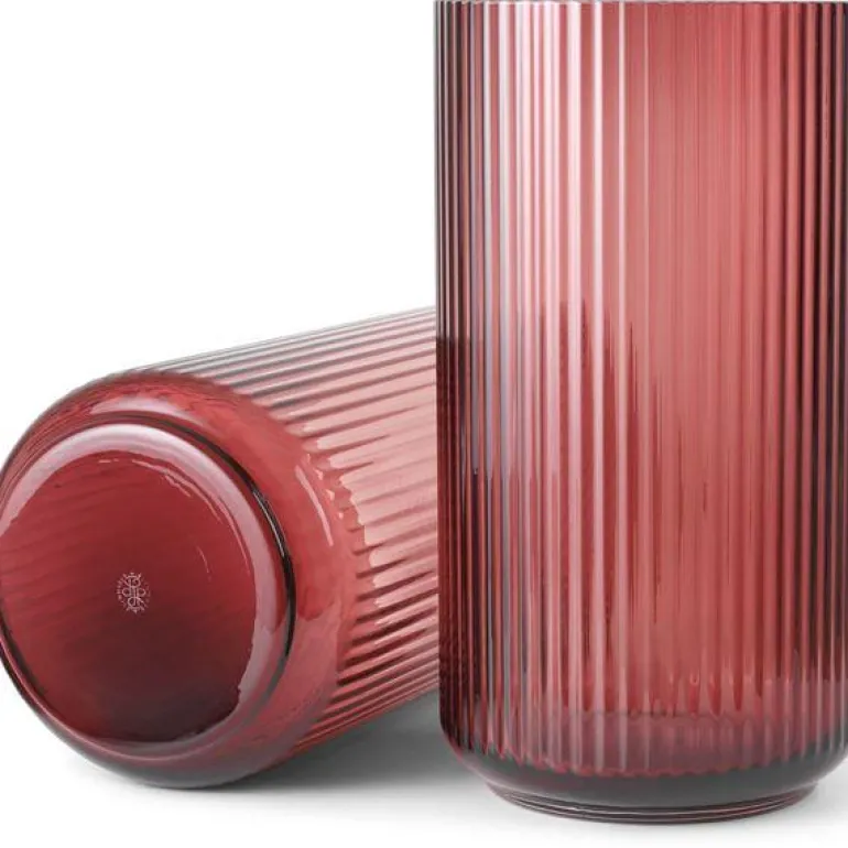 Vase h38 cm burgundy