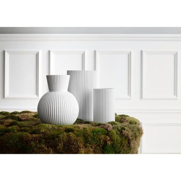 Vase h31 cm hvit