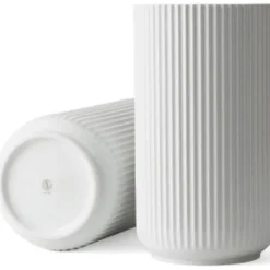 Vase h38 cm hvit