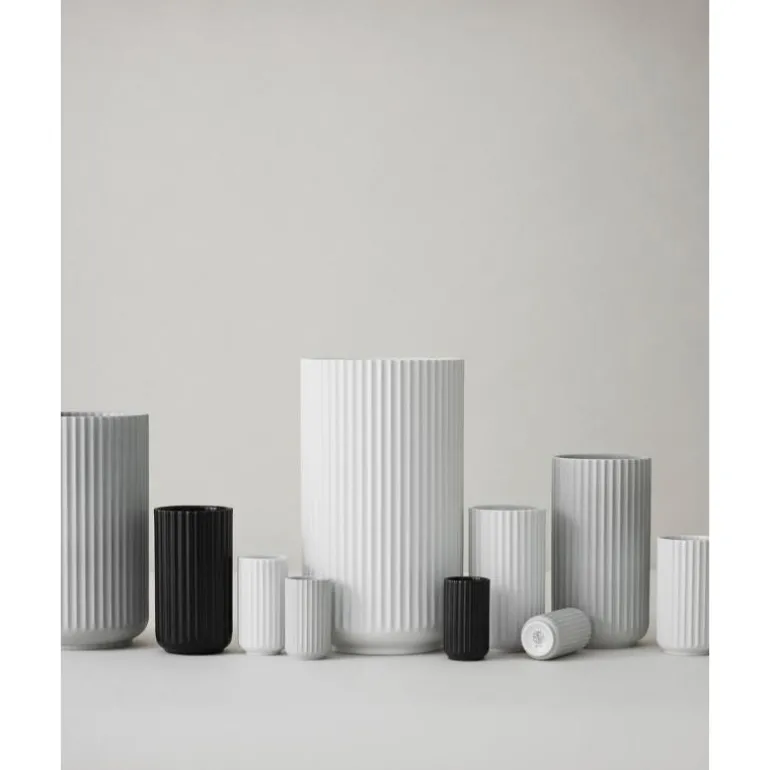 Vase h38 cm hvit