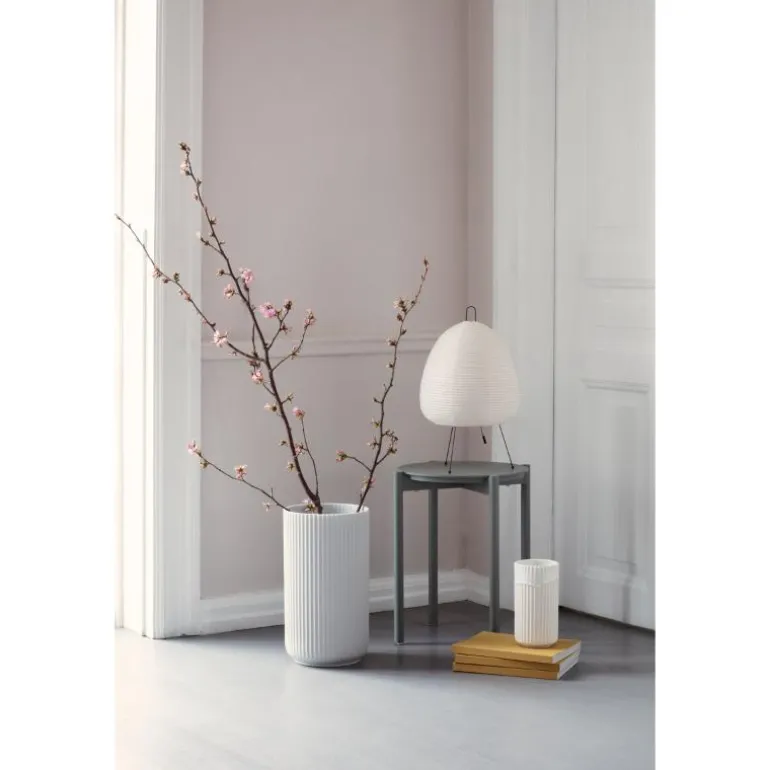 Vase h38 cm hvit