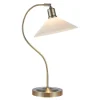 Vela bordlampe 49 cm antique messing/hvit