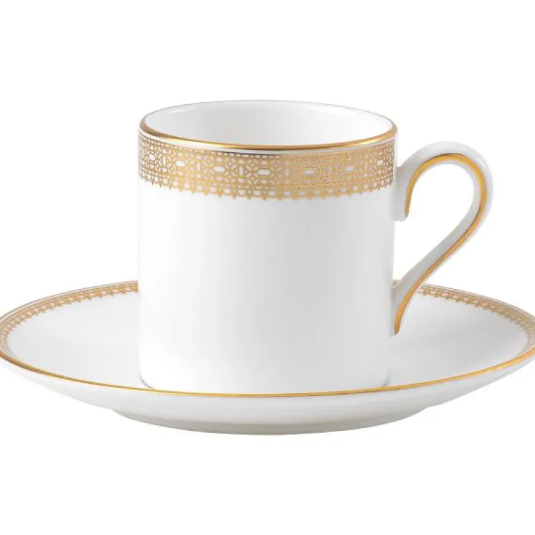 Vera Wang Lace Gold kaffekopp & asjett