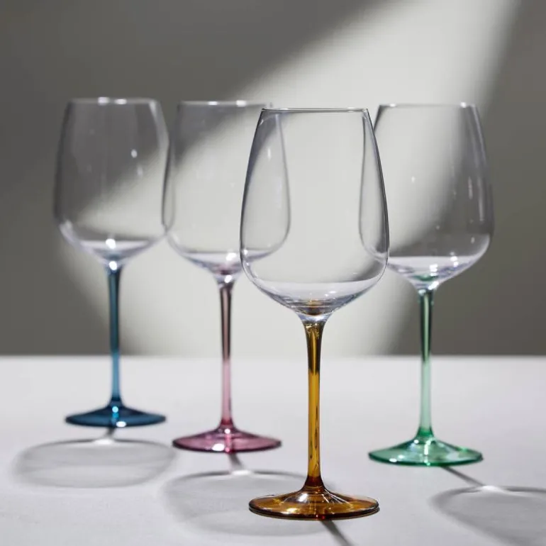 Vienna vinglass 53 cl 4 stk blå