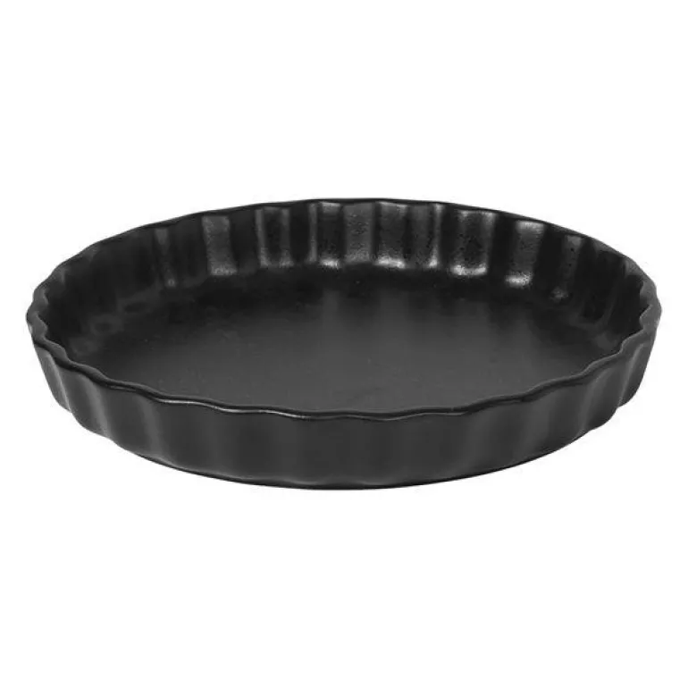 Vig ovnfast tertefat 25x4 cm antikk svart