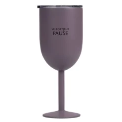 Vinglass termo VELFORTJENT PAUSE 35 cl mørk lilla