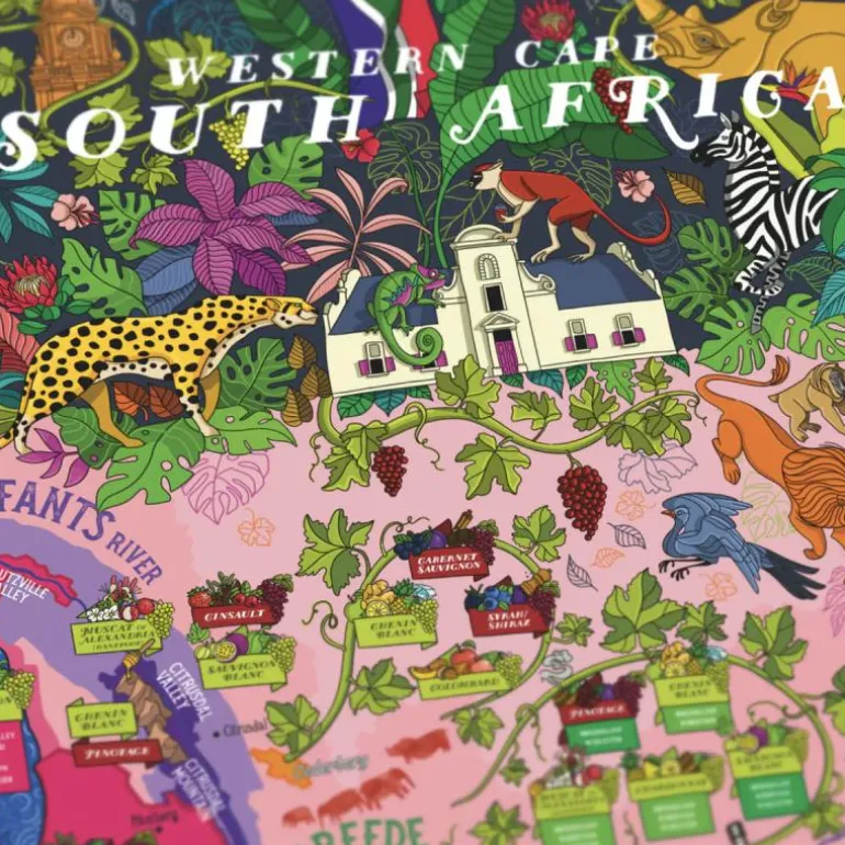 Vinpuslespill Sør-Afrika