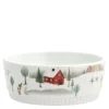 Vinter skål rett kant 14 cm 0,5L Ildfast porselen hvit