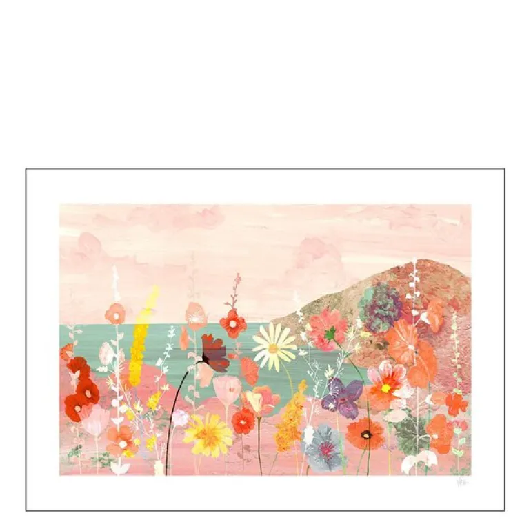 Violets Print House poster 30x40 cm flowerscape