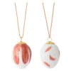 Vårkolleksjon påskeegg 2025 2 stk rødstjertfjær