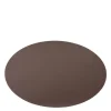 West kuvertbrikke oval 43,5x28,5cm mørk sjokolade