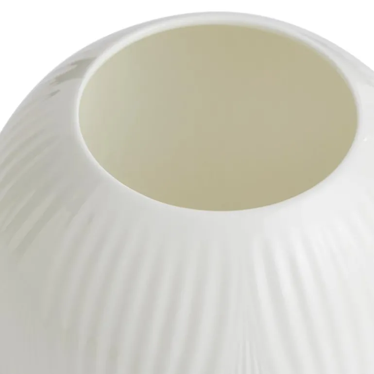 White Folia rosevase 12,5 cm