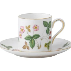 Wild Strawberry kaffekopp & asjett