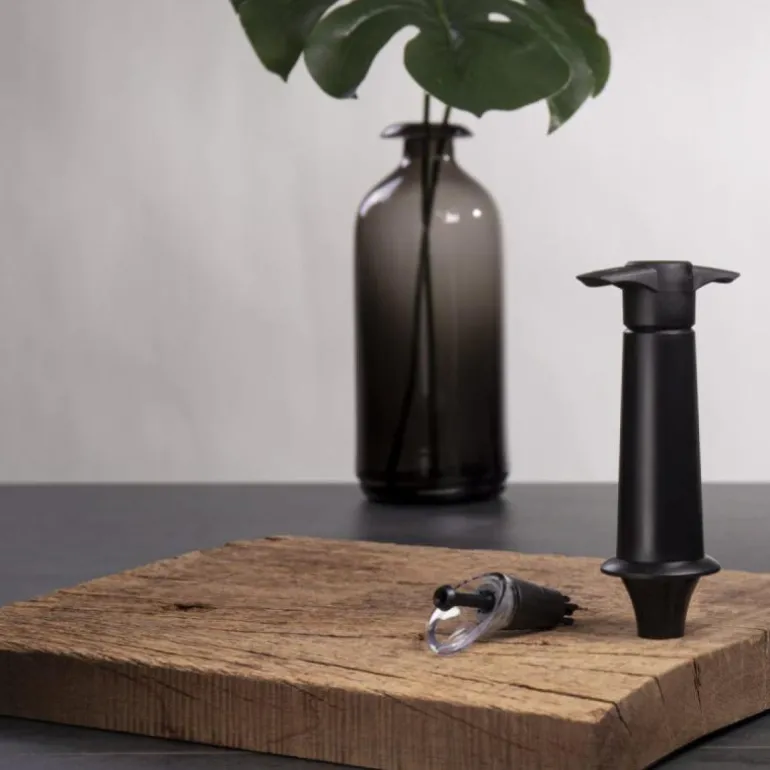Wine Server & Saver 2 stk svart