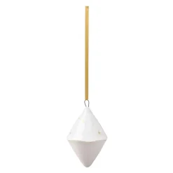 Winter Glow ornament kornet 5x8 cm