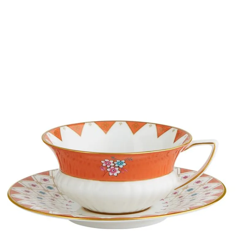 Wonderlust tekopp & asjett peony diamond