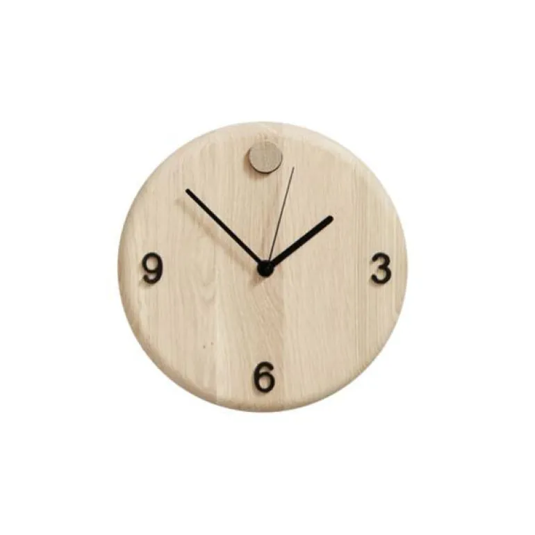 Wood time klokke natur