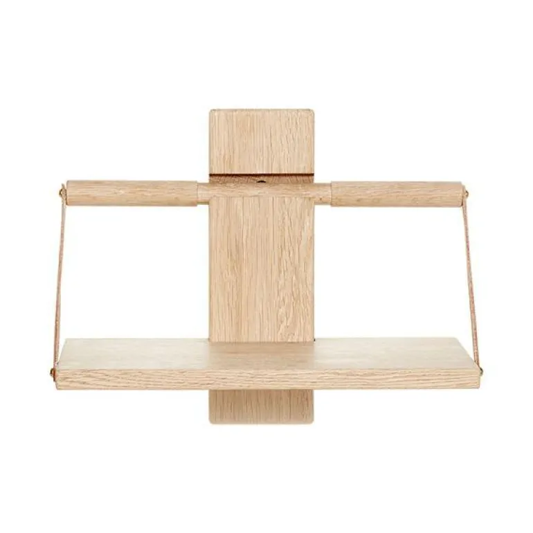 Wood wall hylle 24x18x30 cm natur