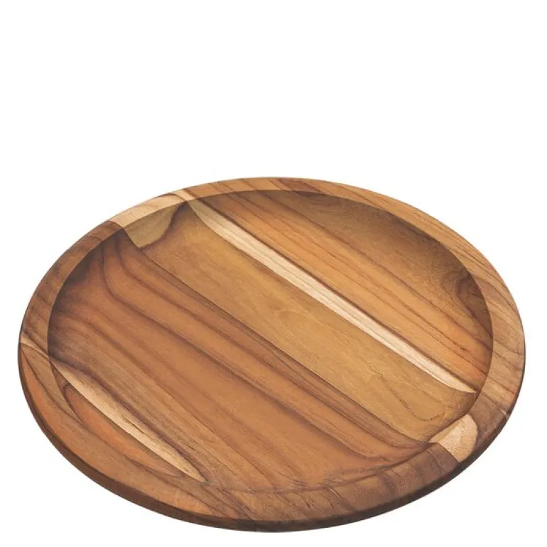 Wooden board tallerken 26 cm teak